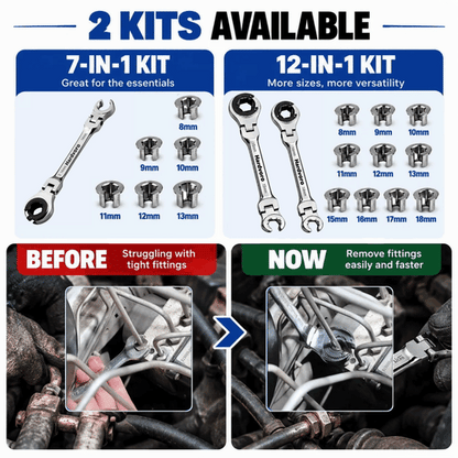 Hardvoro™ Flare Nut Wrench Kit