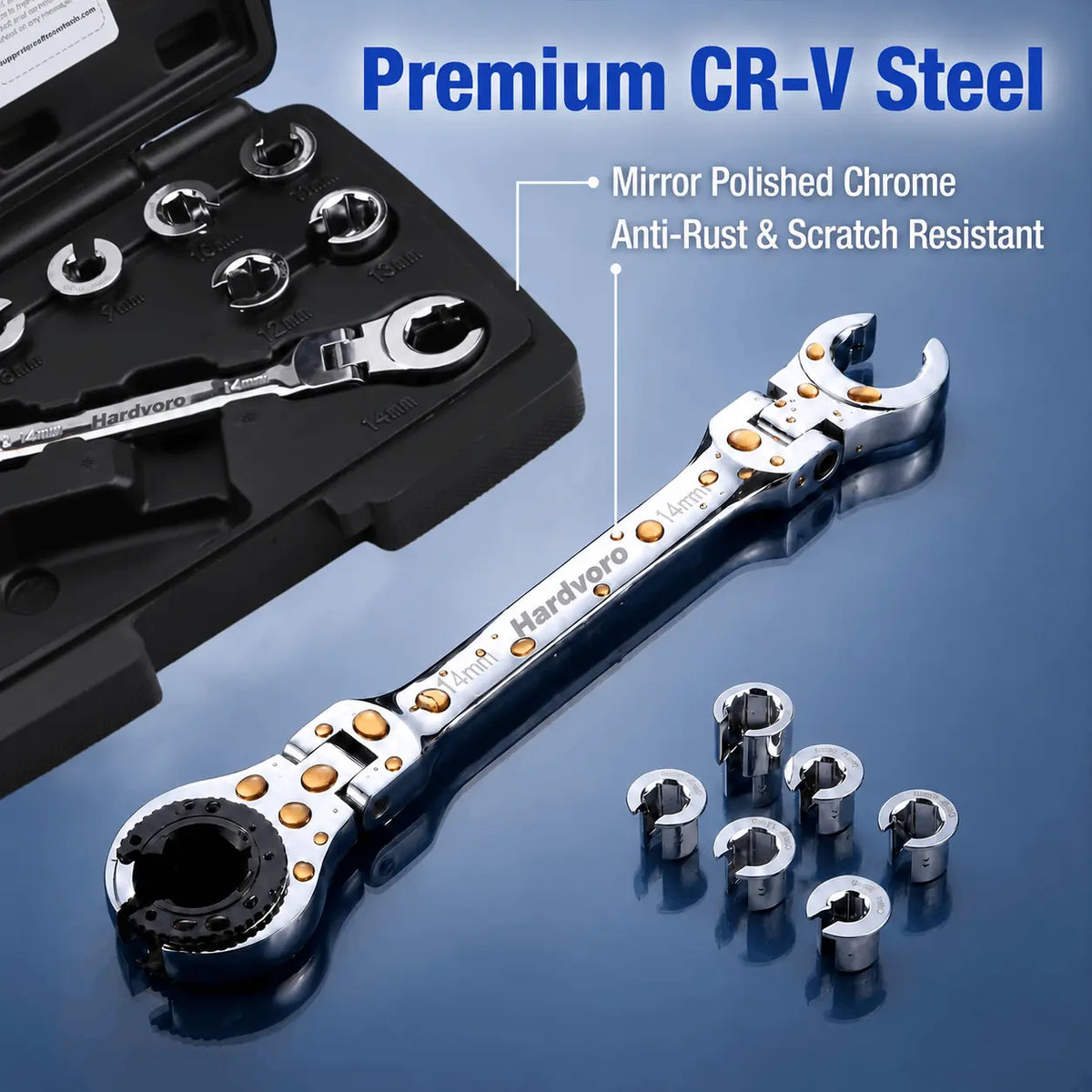 Hardvoro™ Flare Nut Wrench Kit